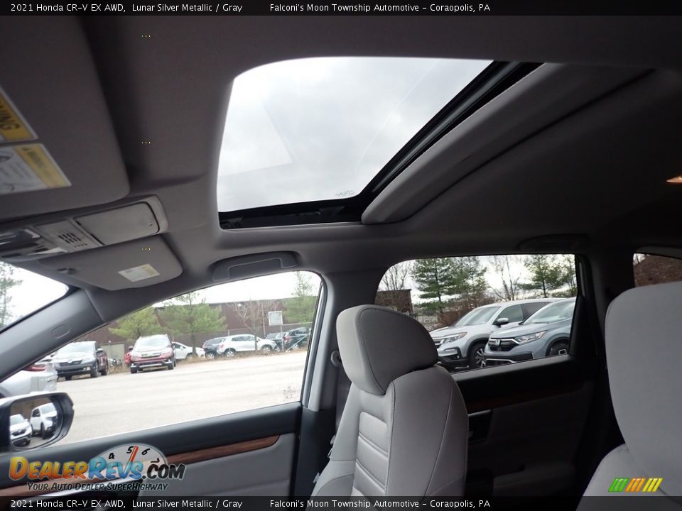 2021 Honda CR-V EX AWD Lunar Silver Metallic / Gray Photo #13