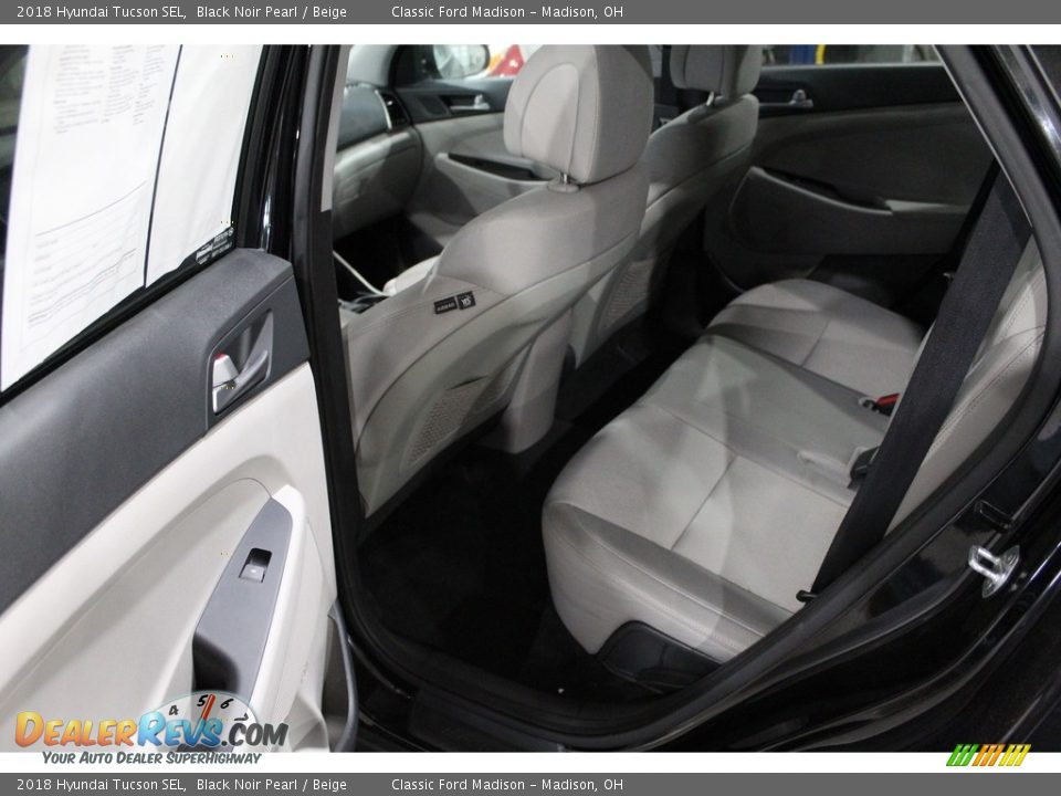 2018 Hyundai Tucson SEL Black Noir Pearl / Beige Photo #13