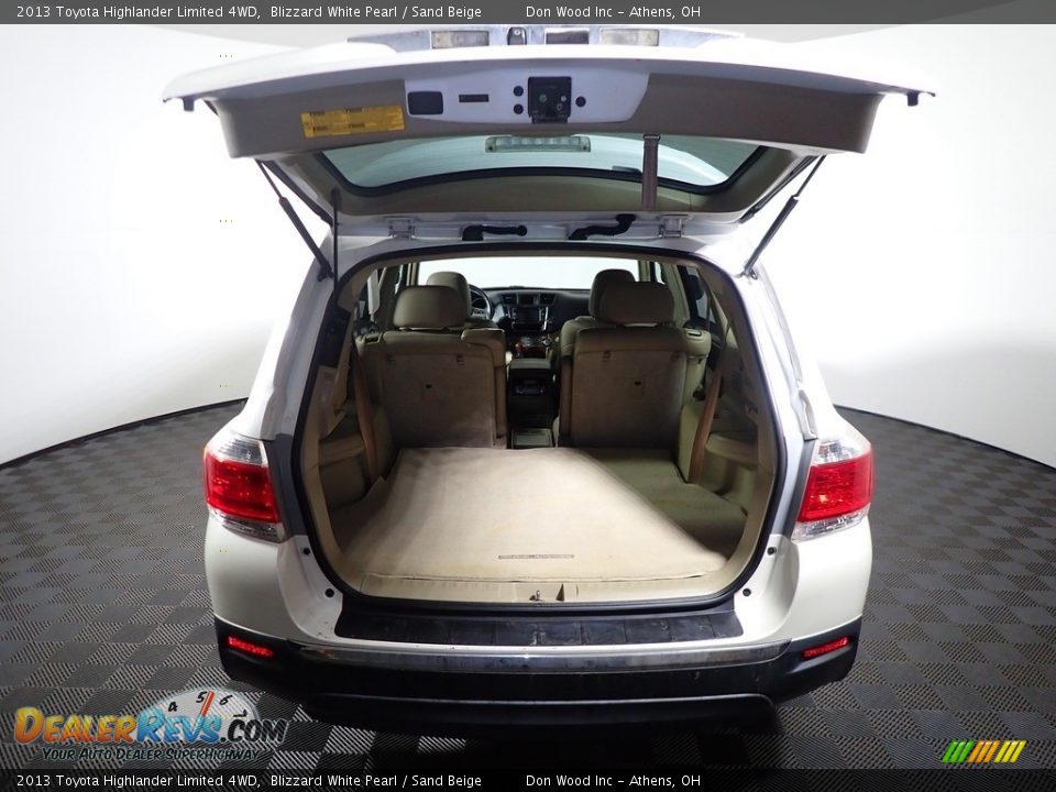 2013 Toyota Highlander Limited 4WD Blizzard White Pearl / Sand Beige Photo #13