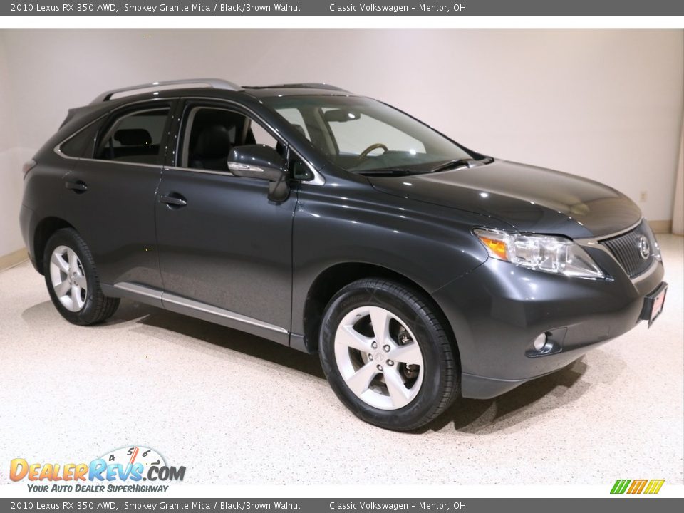 2010 Lexus RX 350 AWD Smokey Granite Mica / Black/Brown Walnut Photo #1