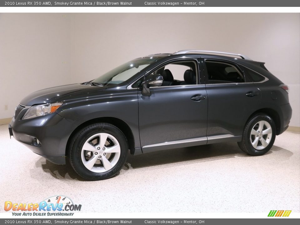 2010 Lexus RX 350 AWD Smokey Granite Mica / Black/Brown Walnut Photo #3