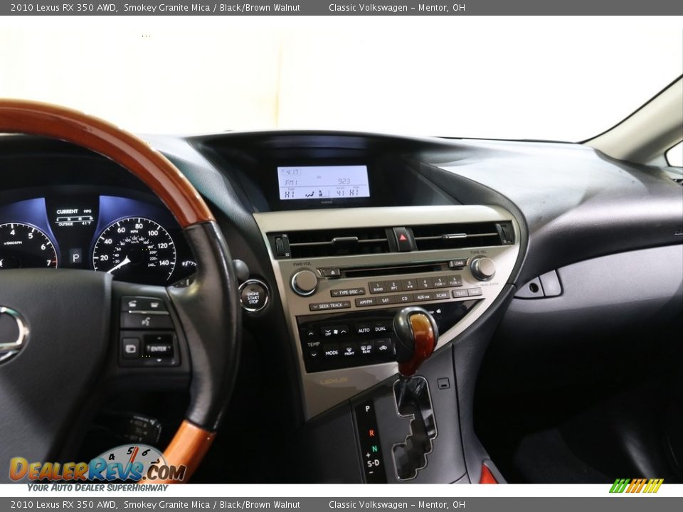 2010 Lexus RX 350 AWD Smokey Granite Mica / Black/Brown Walnut Photo #11