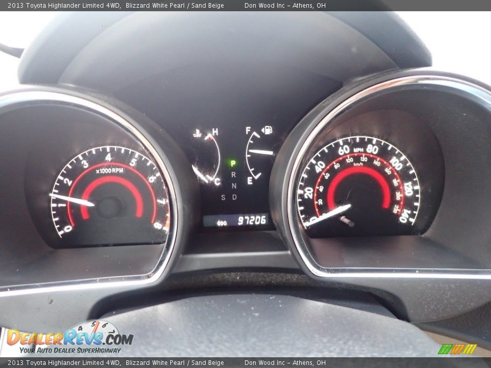2013 Toyota Highlander Limited 4WD Blizzard White Pearl / Sand Beige Photo #27