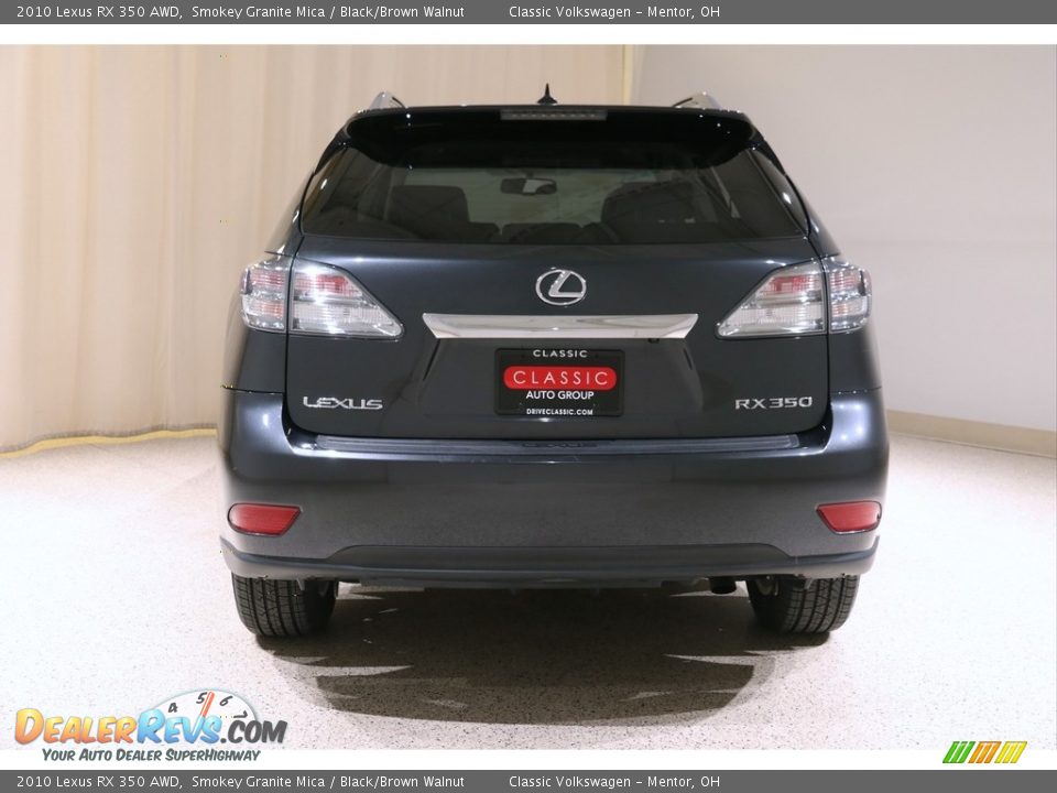 2010 Lexus RX 350 AWD Smokey Granite Mica / Black/Brown Walnut Photo #21