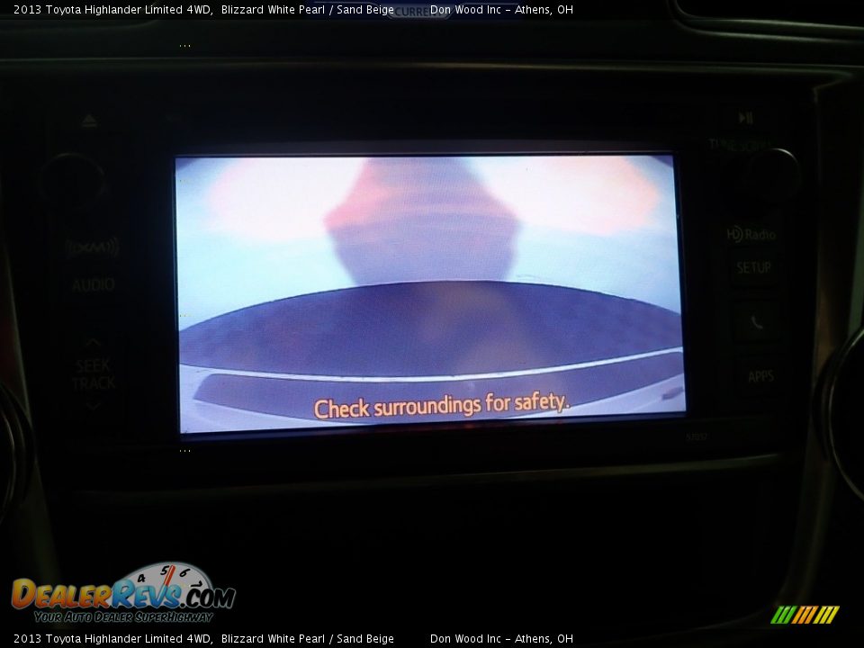 2013 Toyota Highlander Limited 4WD Blizzard White Pearl / Sand Beige Photo #34