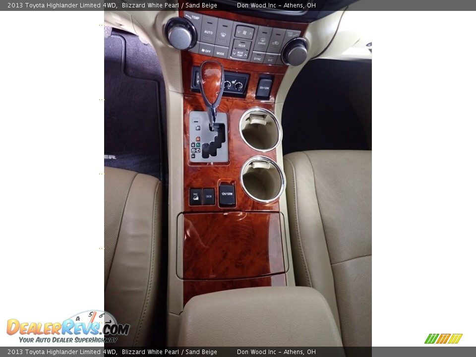 2013 Toyota Highlander Limited 4WD Blizzard White Pearl / Sand Beige Photo #36