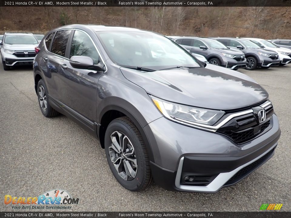 2021 Honda CR-V EX AWD Modern Steel Metallic / Black Photo #6