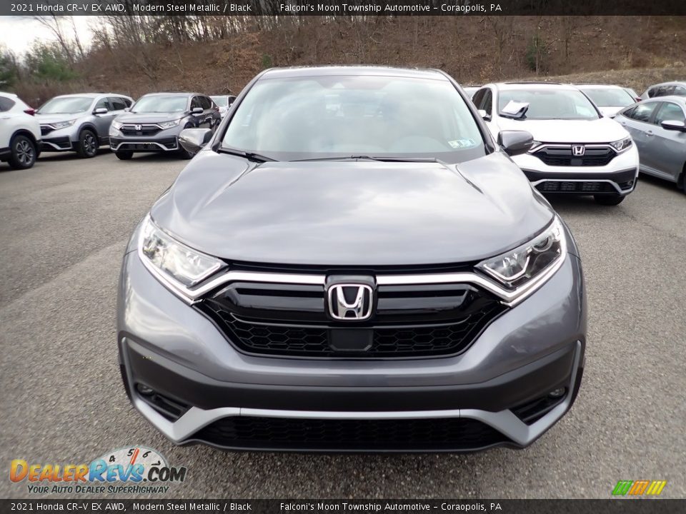 2021 Honda CR-V EX AWD Modern Steel Metallic / Black Photo #7