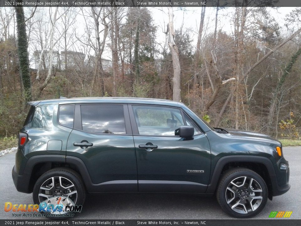 2021 Jeep Renegade Jeepster 4x4 TechnoGreen Metallic / Black Photo #5