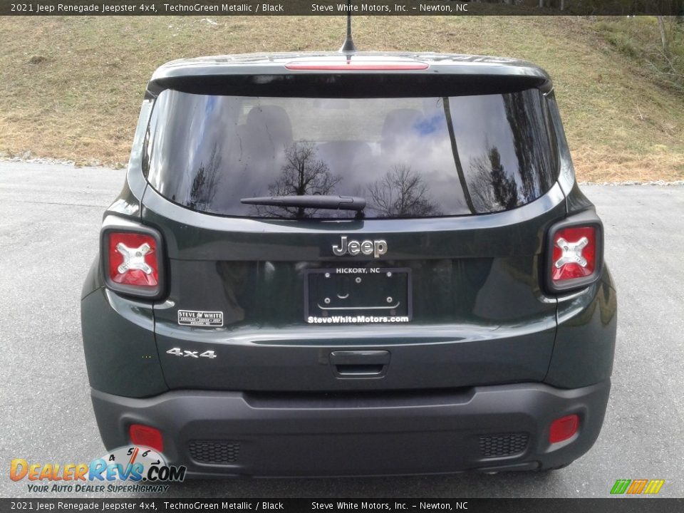 2021 Jeep Renegade Jeepster 4x4 TechnoGreen Metallic / Black Photo #7