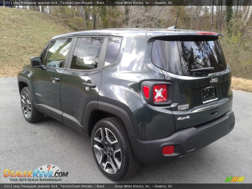 2021 Jeep Renegade Jeepster 4x4 TechnoGreen Metallic / Black Photo #8