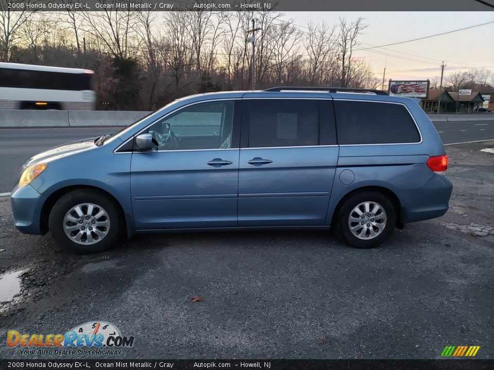 2008 Honda Odyssey EX-L Ocean Mist Metallic / Gray Photo #4