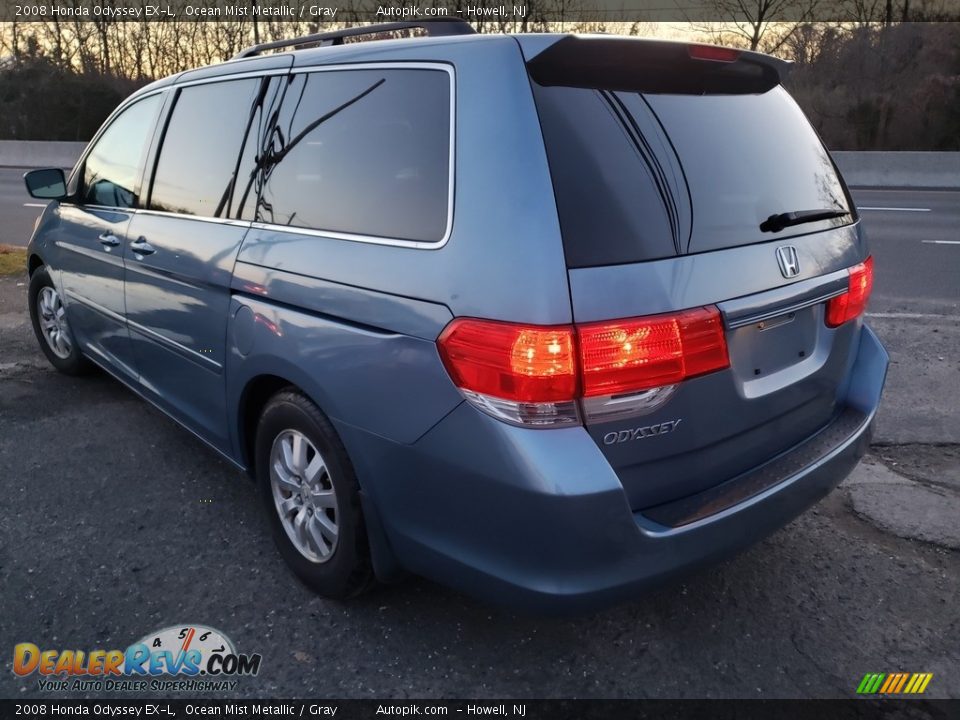 2008 Honda Odyssey EX-L Ocean Mist Metallic / Gray Photo #5