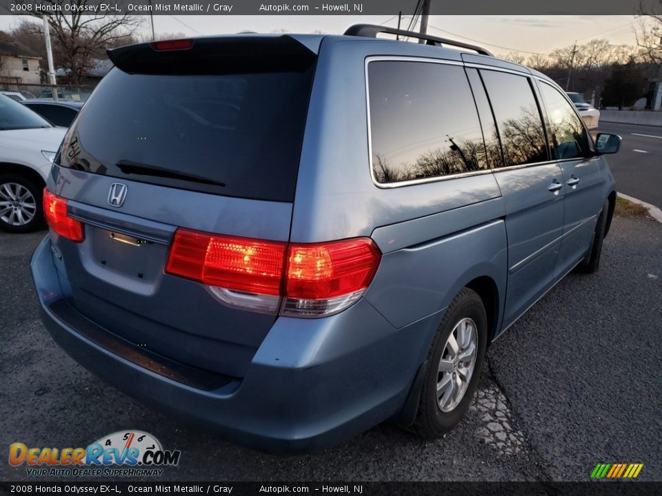 2008 Honda Odyssey EX-L Ocean Mist Metallic / Gray Photo #7