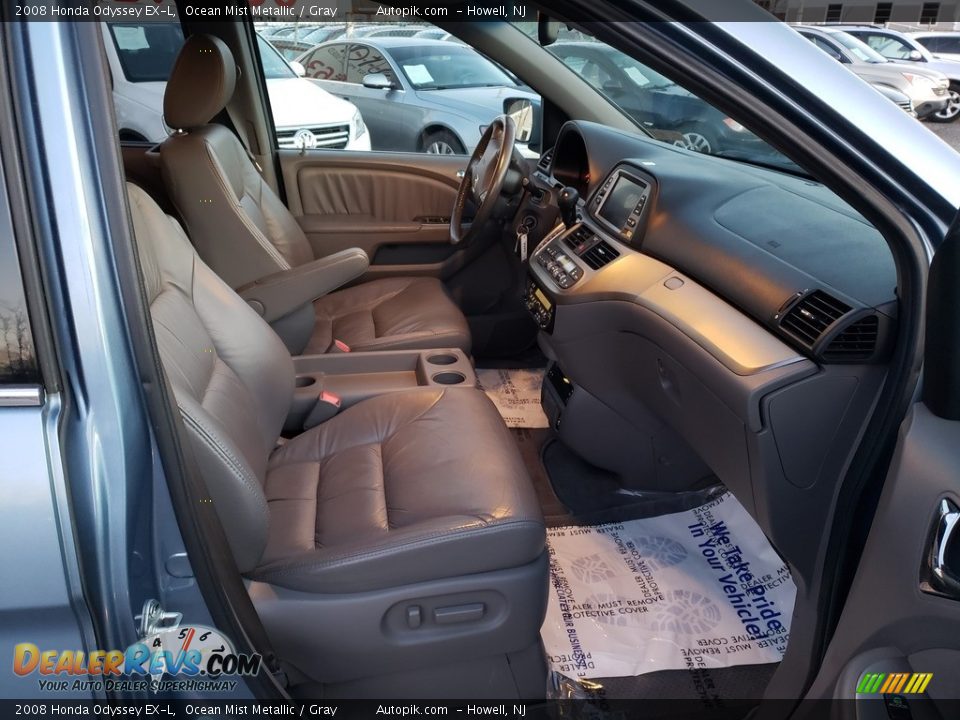 2008 Honda Odyssey EX-L Ocean Mist Metallic / Gray Photo #14