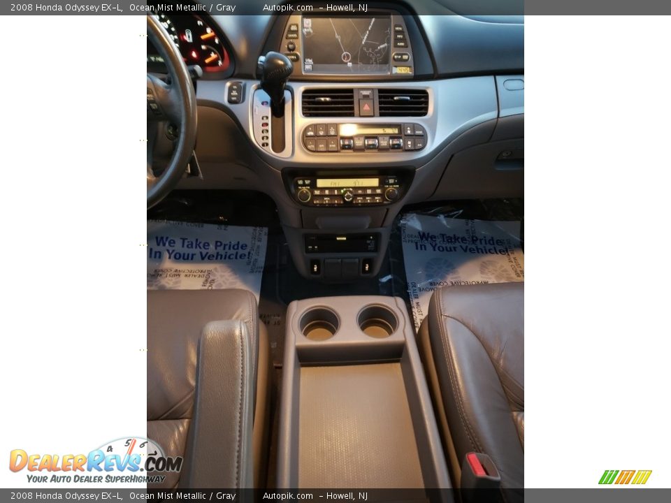 2008 Honda Odyssey EX-L Ocean Mist Metallic / Gray Photo #17