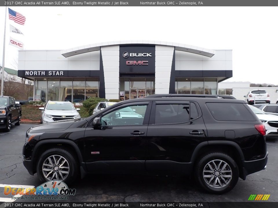 2017 GMC Acadia All Terrain SLE AWD Ebony Twilight Metallic / Jet Black Photo #14