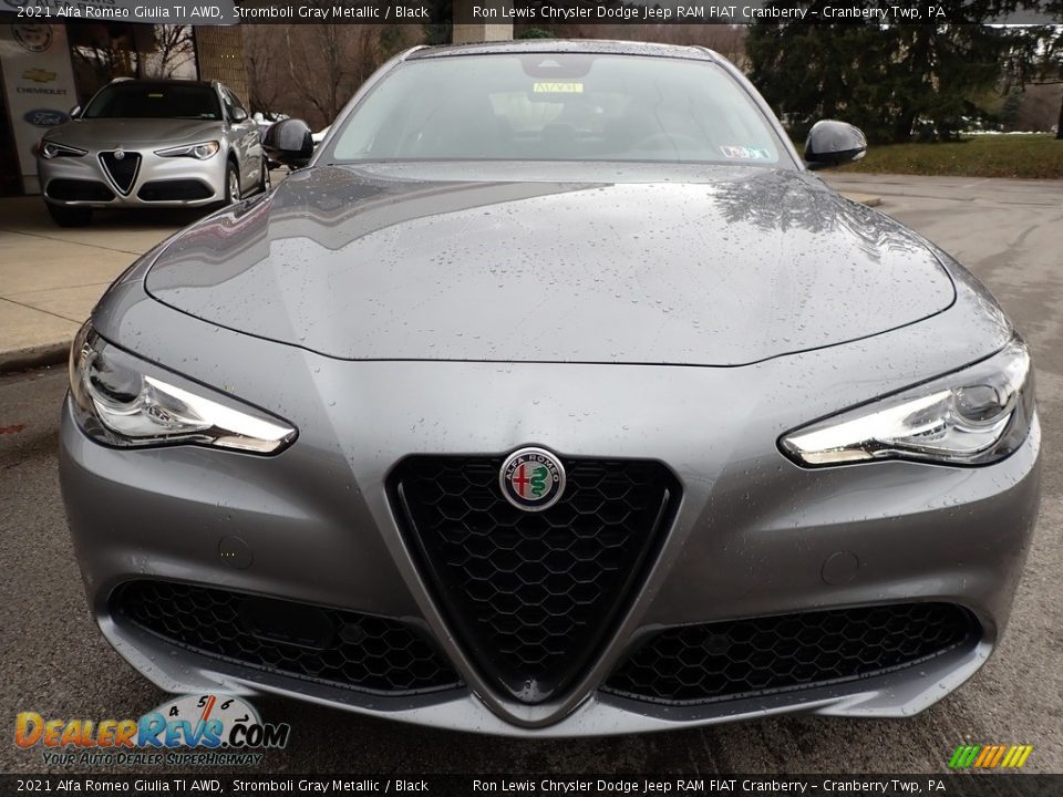 2021 Alfa Romeo Giulia TI AWD Stromboli Gray Metallic / Black Photo #2