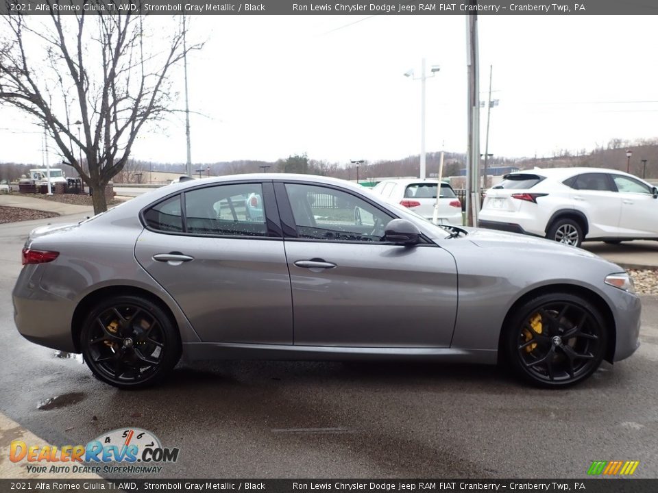 2021 Alfa Romeo Giulia TI AWD Stromboli Gray Metallic / Black Photo #4