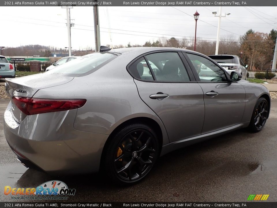 2021 Alfa Romeo Giulia TI AWD Stromboli Gray Metallic / Black Photo #5