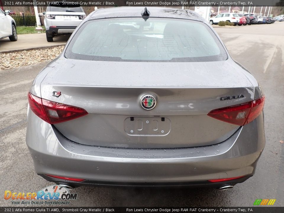 2021 Alfa Romeo Giulia TI AWD Stromboli Gray Metallic / Black Photo #6