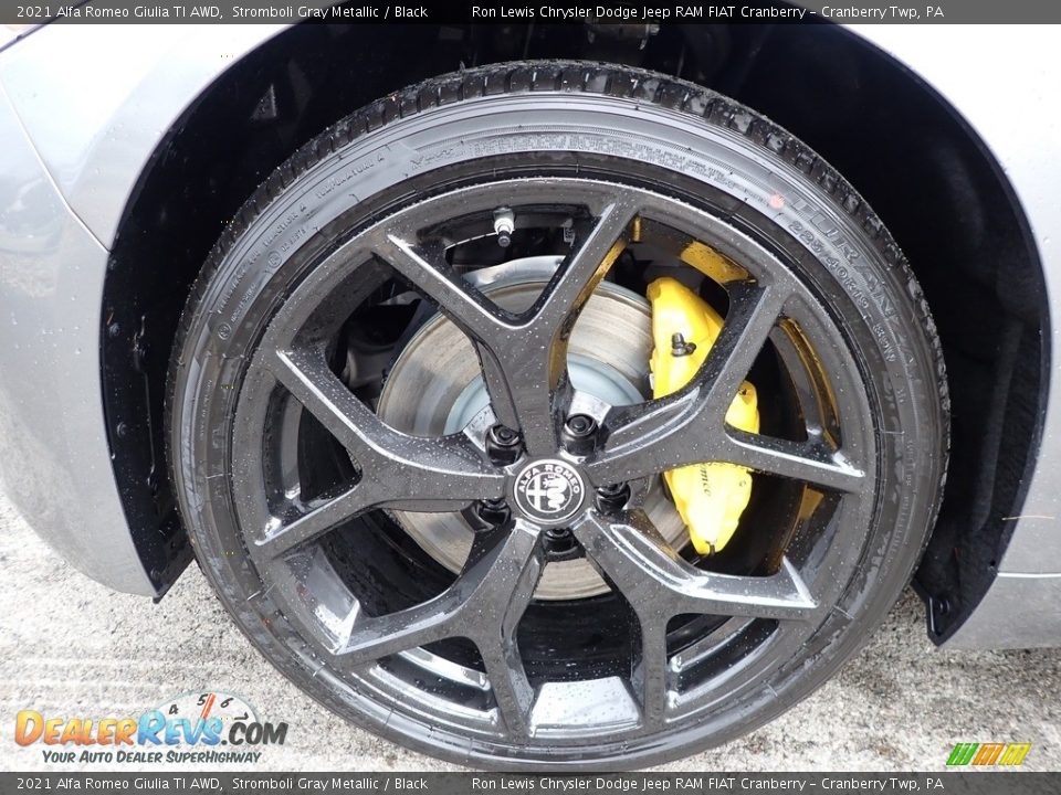 2021 Alfa Romeo Giulia TI AWD Stromboli Gray Metallic / Black Photo #10