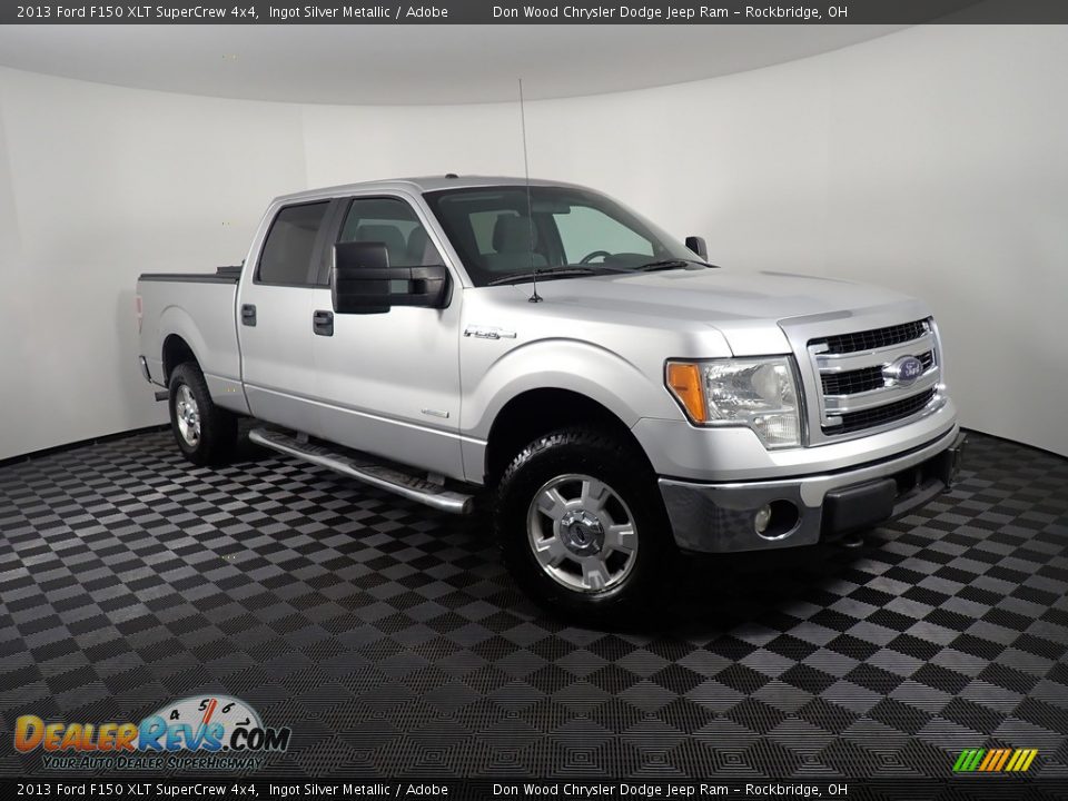 2013 Ford F150 XLT SuperCrew 4x4 Ingot Silver Metallic / Adobe Photo #2