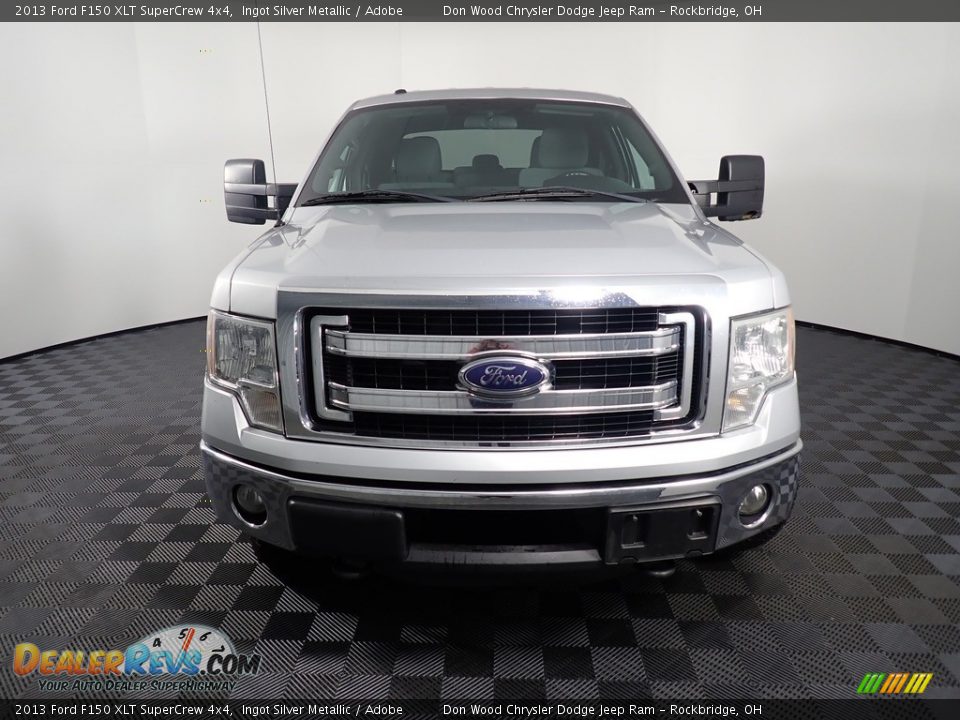 2013 Ford F150 XLT SuperCrew 4x4 Ingot Silver Metallic / Adobe Photo #4