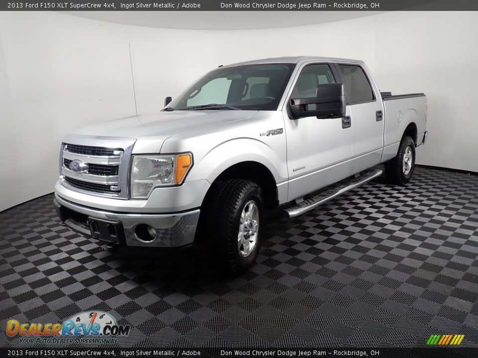 2013 Ford F150 XLT SuperCrew 4x4 Ingot Silver Metallic / Adobe Photo #7