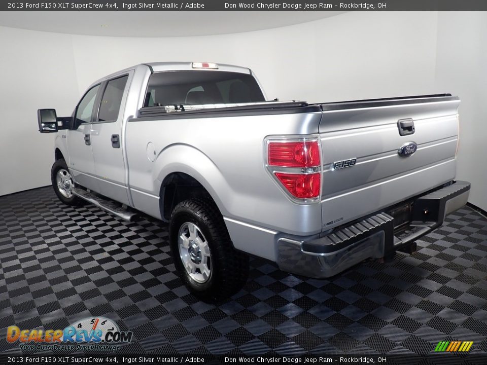 2013 Ford F150 XLT SuperCrew 4x4 Ingot Silver Metallic / Adobe Photo #10