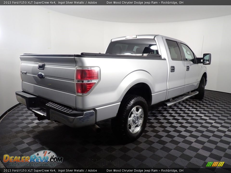 2013 Ford F150 XLT SuperCrew 4x4 Ingot Silver Metallic / Adobe Photo #14