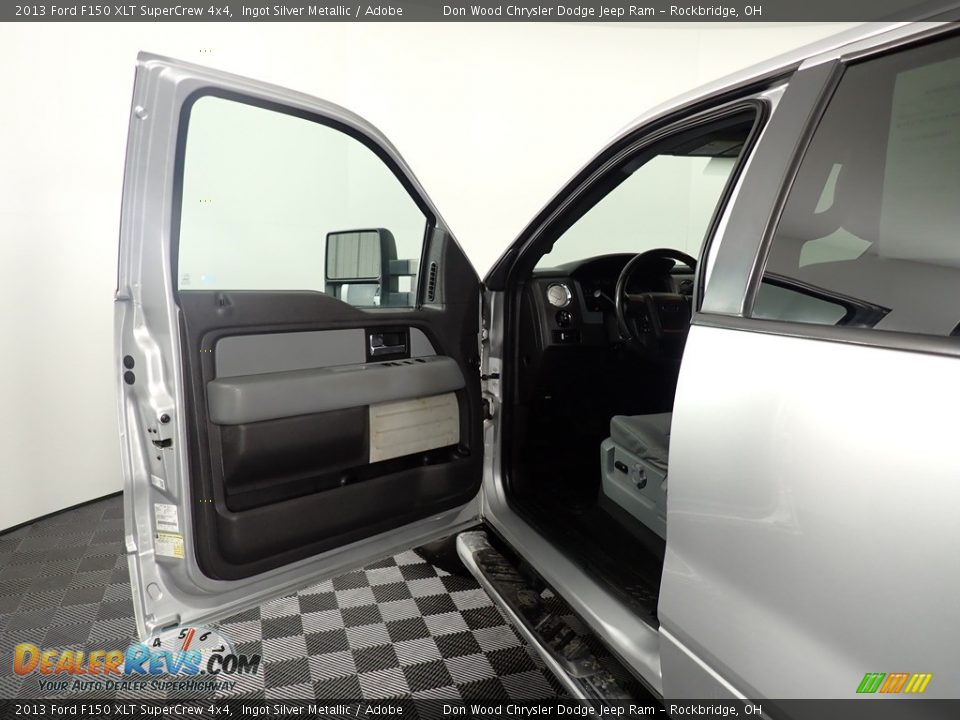 2013 Ford F150 XLT SuperCrew 4x4 Ingot Silver Metallic / Adobe Photo #17
