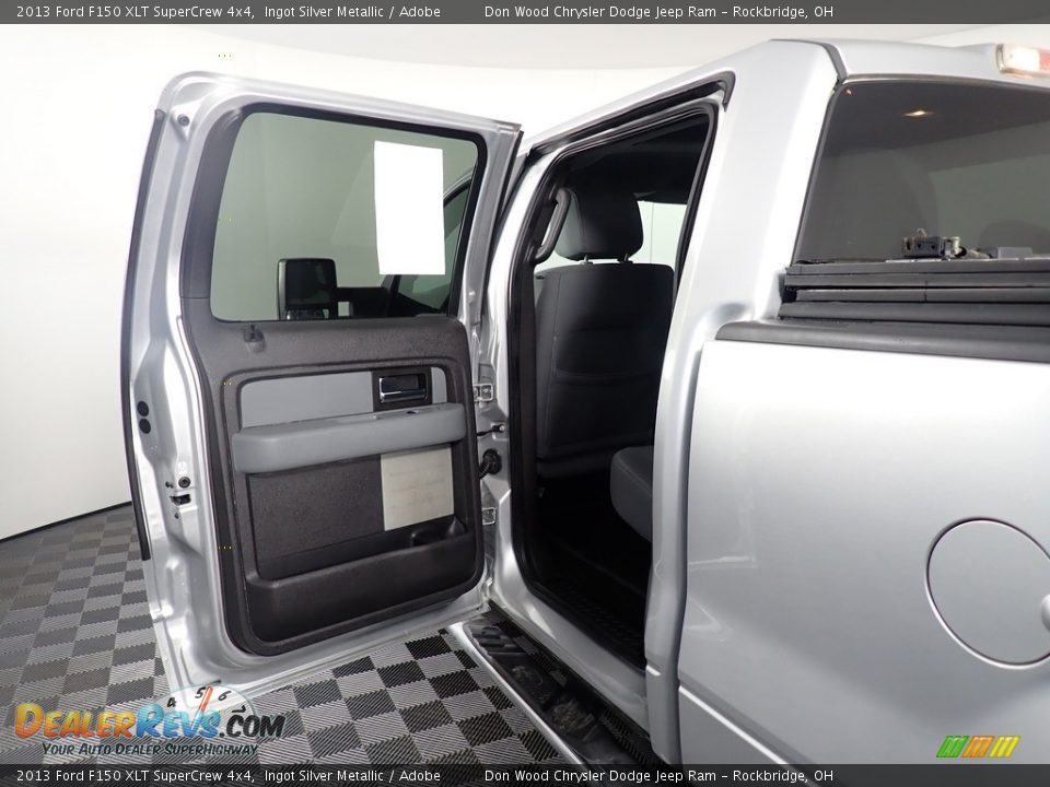 2013 Ford F150 XLT SuperCrew 4x4 Ingot Silver Metallic / Adobe Photo #23