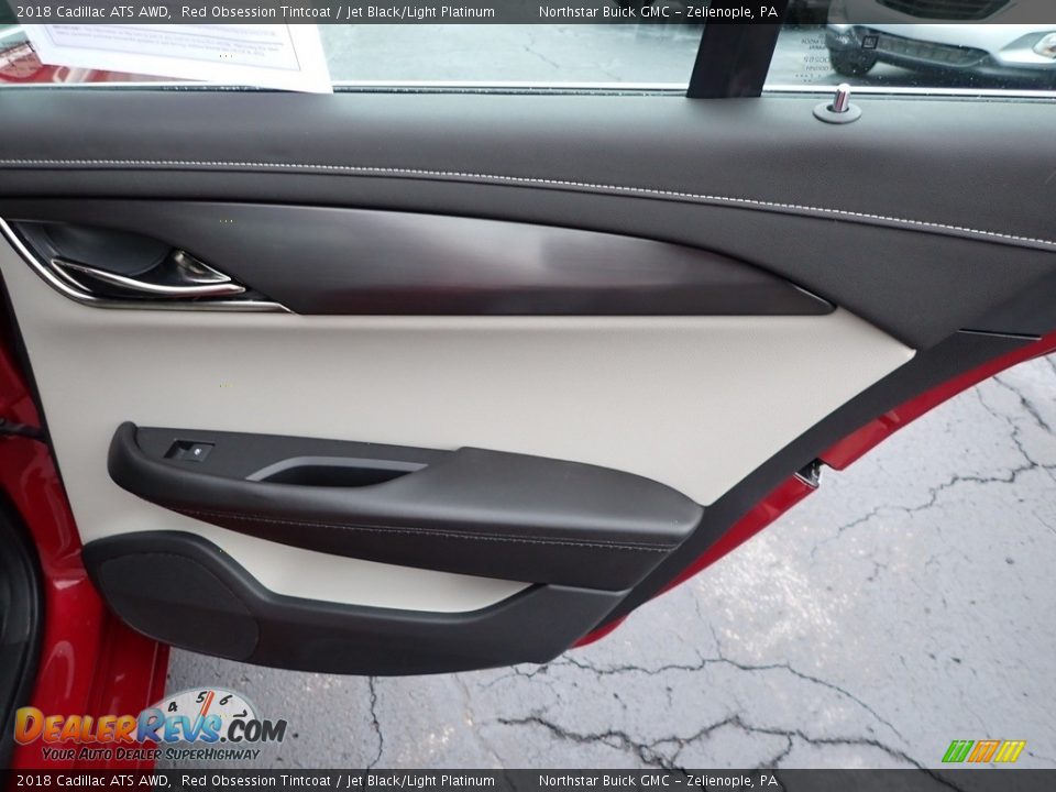 2018 Cadillac ATS AWD Red Obsession Tintcoat / Jet Black/Light Platinum Photo #9