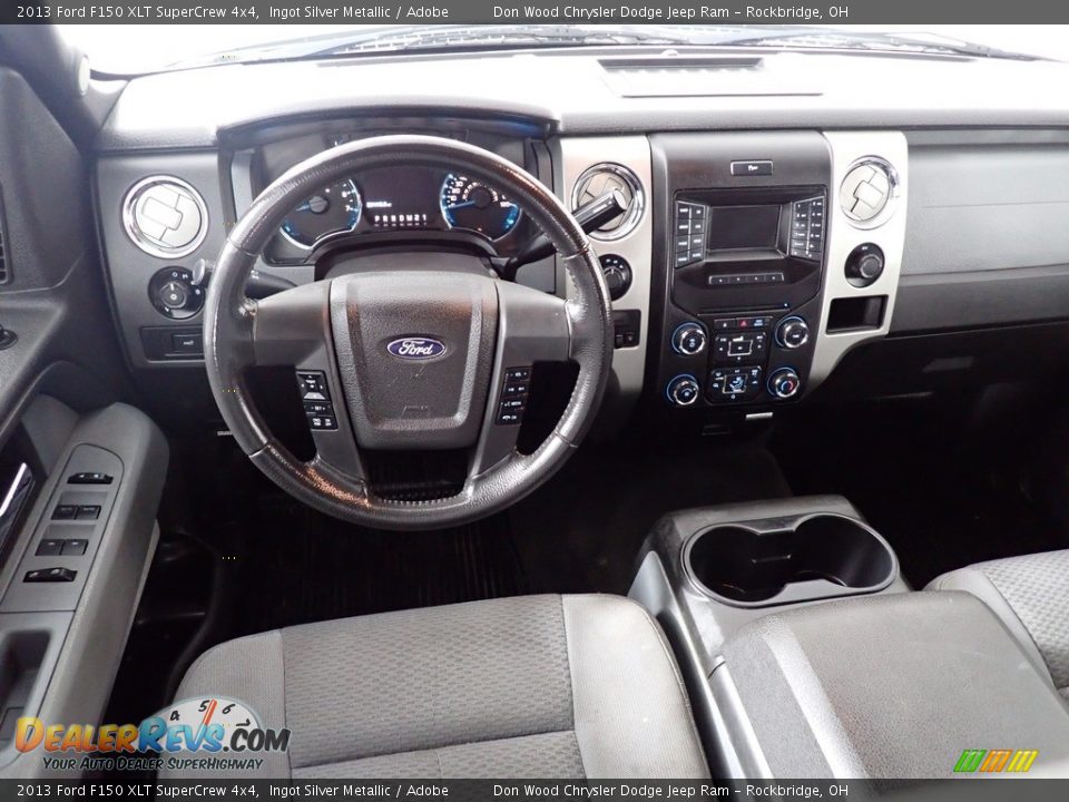 2013 Ford F150 XLT SuperCrew 4x4 Ingot Silver Metallic / Adobe Photo #25