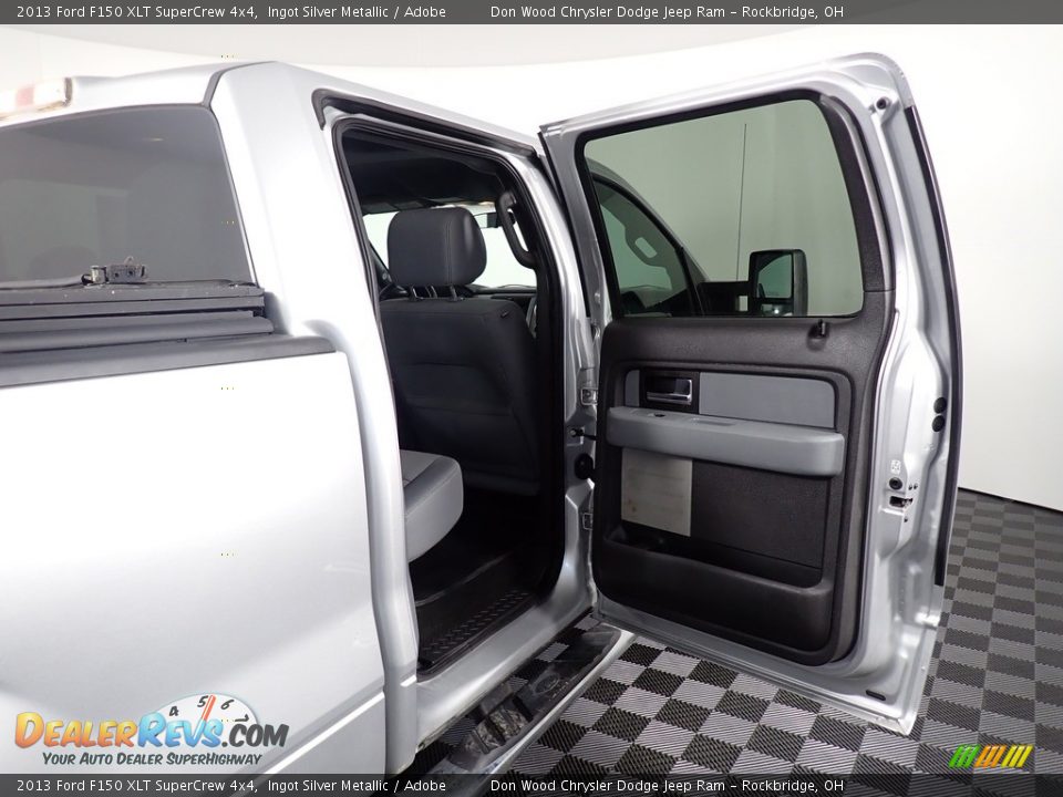 2013 Ford F150 XLT SuperCrew 4x4 Ingot Silver Metallic / Adobe Photo #26