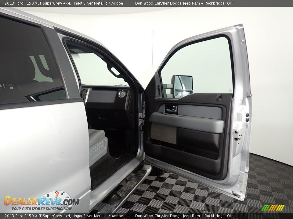 2013 Ford F150 XLT SuperCrew 4x4 Ingot Silver Metallic / Adobe Photo #29