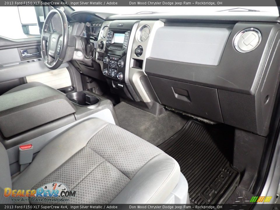 2013 Ford F150 XLT SuperCrew 4x4 Ingot Silver Metallic / Adobe Photo #31