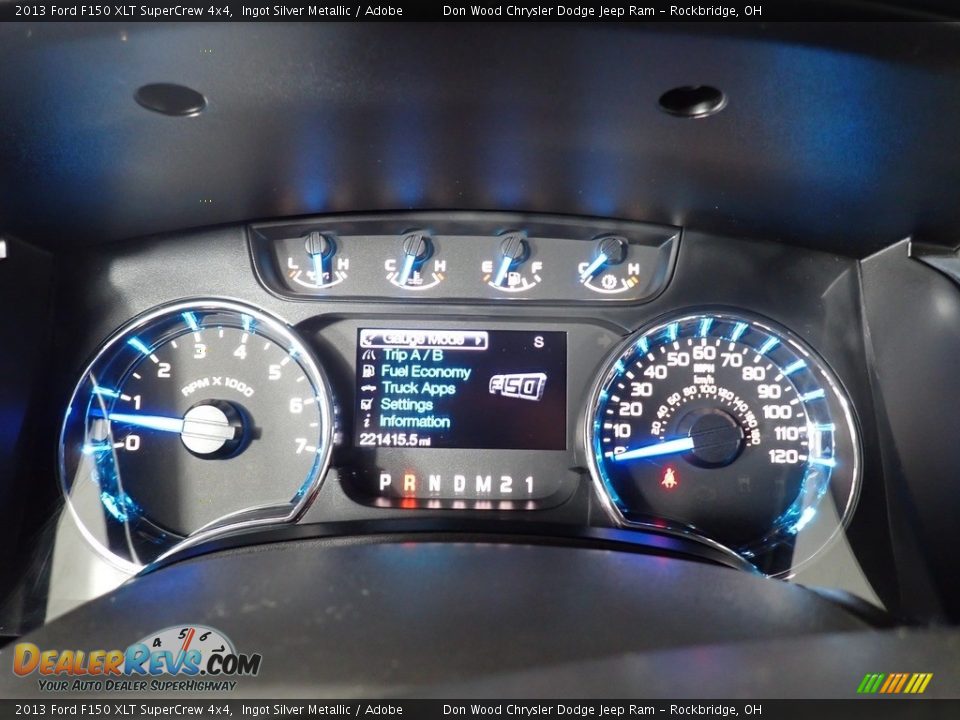 2013 Ford F150 XLT SuperCrew 4x4 Ingot Silver Metallic / Adobe Photo #32