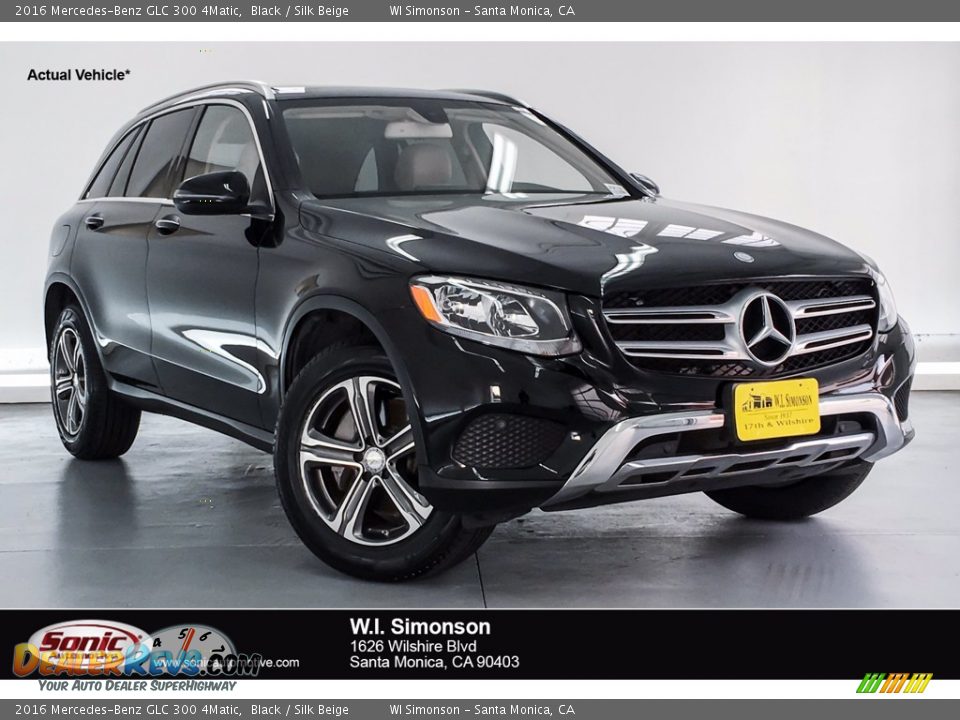 2016 Mercedes-Benz GLC 300 4Matic Black / Silk Beige Photo #1