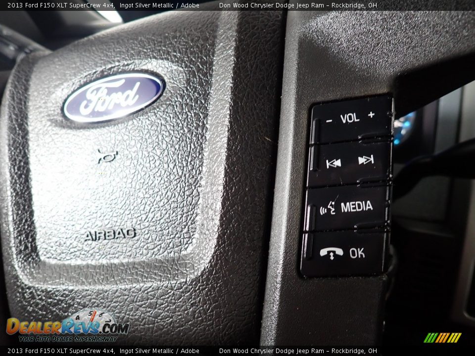 2013 Ford F150 XLT SuperCrew 4x4 Ingot Silver Metallic / Adobe Photo #36