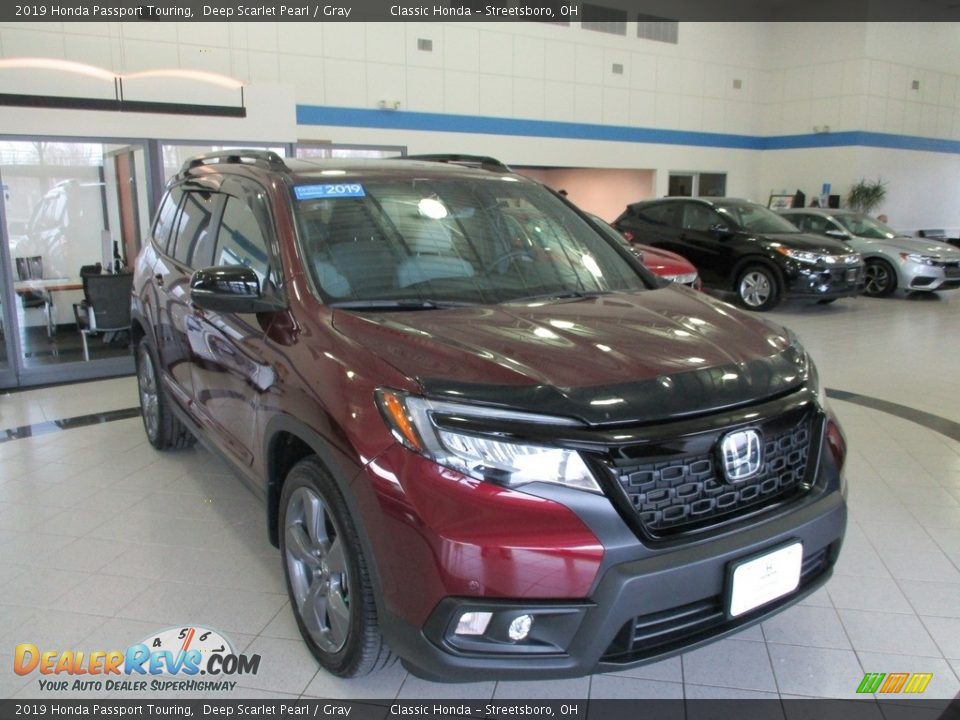 2019 Honda Passport Touring Deep Scarlet Pearl / Gray Photo #3