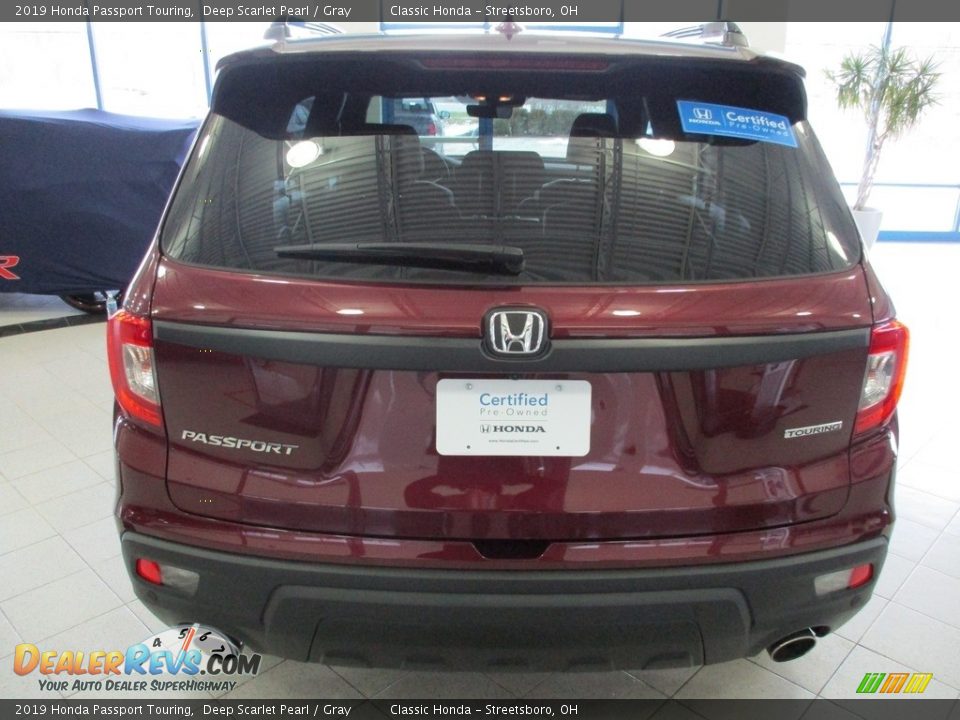 2019 Honda Passport Touring Deep Scarlet Pearl / Gray Photo #8