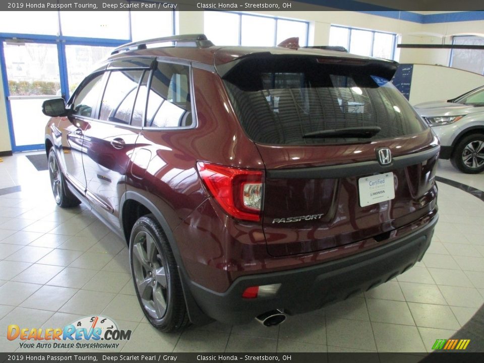 2019 Honda Passport Touring Deep Scarlet Pearl / Gray Photo #9