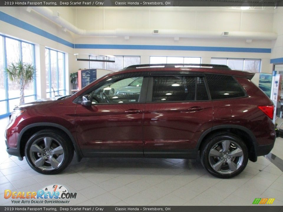 2019 Honda Passport Touring Deep Scarlet Pearl / Gray Photo #10
