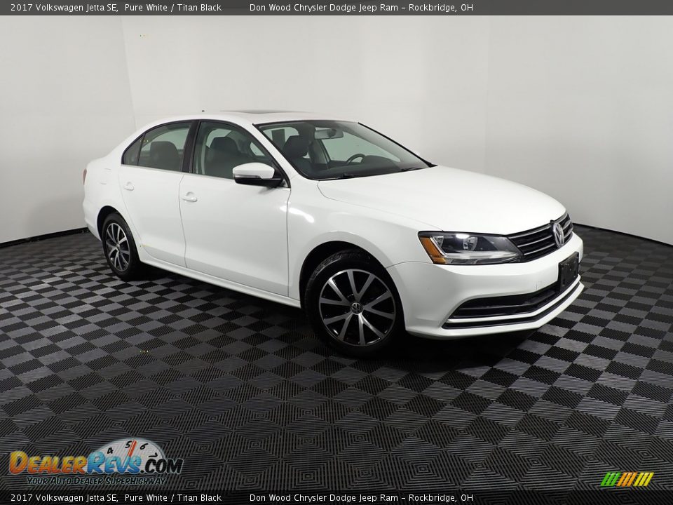 2017 Volkswagen Jetta SE Pure White / Titan Black Photo #4