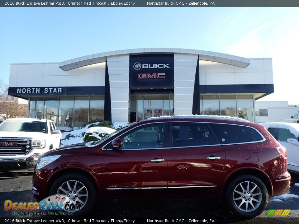 2016 Buick Enclave Leather AWD Crimson Red Tintcoat / Ebony/Ebony Photo #1