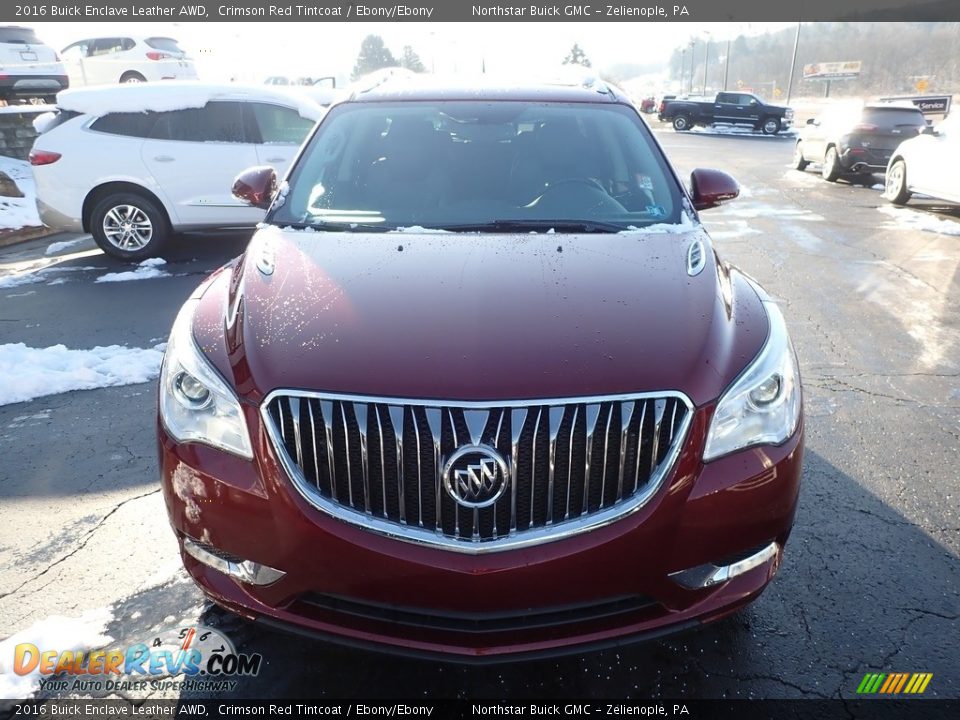 2016 Buick Enclave Leather AWD Crimson Red Tintcoat / Ebony/Ebony Photo #3