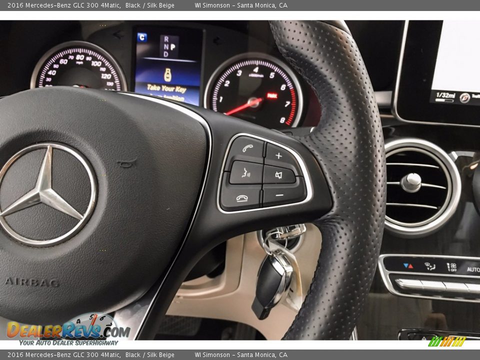 2016 Mercedes-Benz GLC 300 4Matic Black / Silk Beige Photo #20