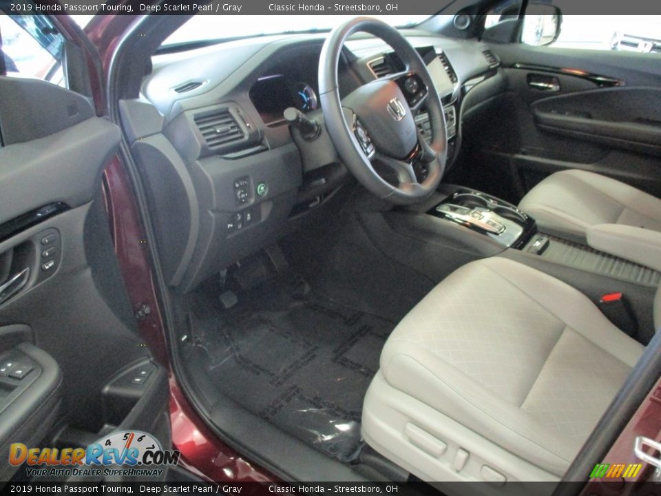 2019 Honda Passport Touring Deep Scarlet Pearl / Gray Photo #26